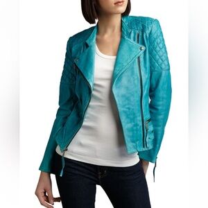 Neiman Marcus Leather Motorcycle Jacket